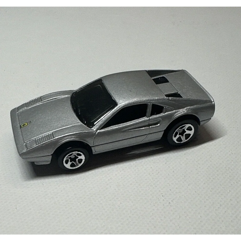 Hot Wheels Ferrari 308 GTS Silver Diecast 1:64 - Mattel 1977 Malaysia - Vintage